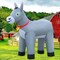 6FT Donkey Inflatables Christmas Spring, Farm Ranch Blow up Animals Cute, Decorations Outdoor Yard Built-in LED Lights Big Large Decor Party Farm Lawn Holiday Outside